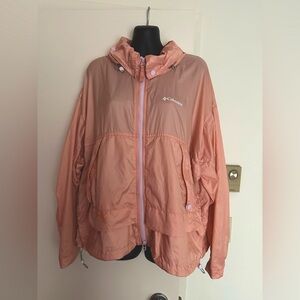 Columbia Peach Windbreaker Jacket